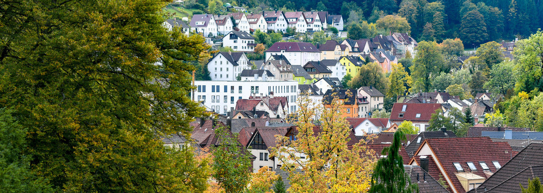 Noah Jigsaw Puzzle Autumn landscape over the German town of Schramberg in the Black Forest panorama 1000 pieces
