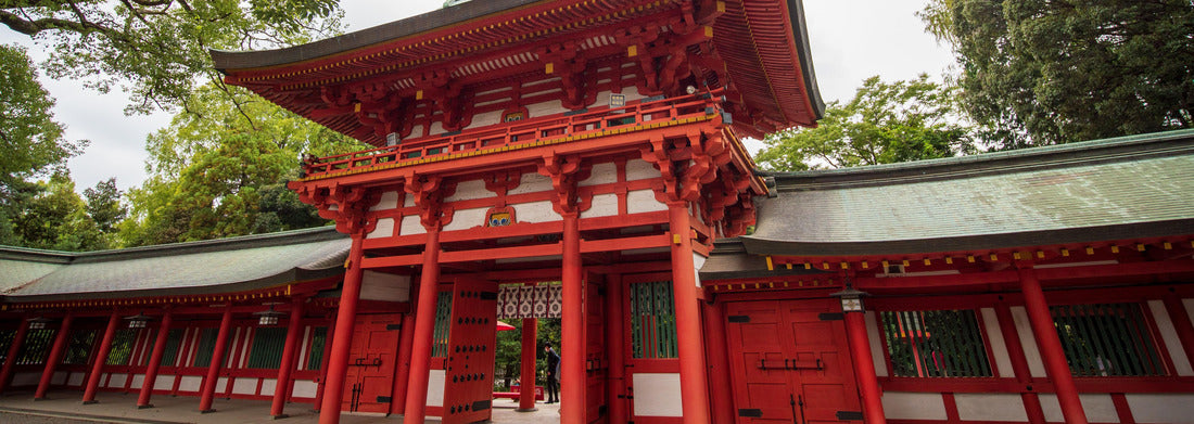 the Hikawa Shrine in Saitama City, Saitama Prefecture, Japan. 1000pc Panoramic Puzzle