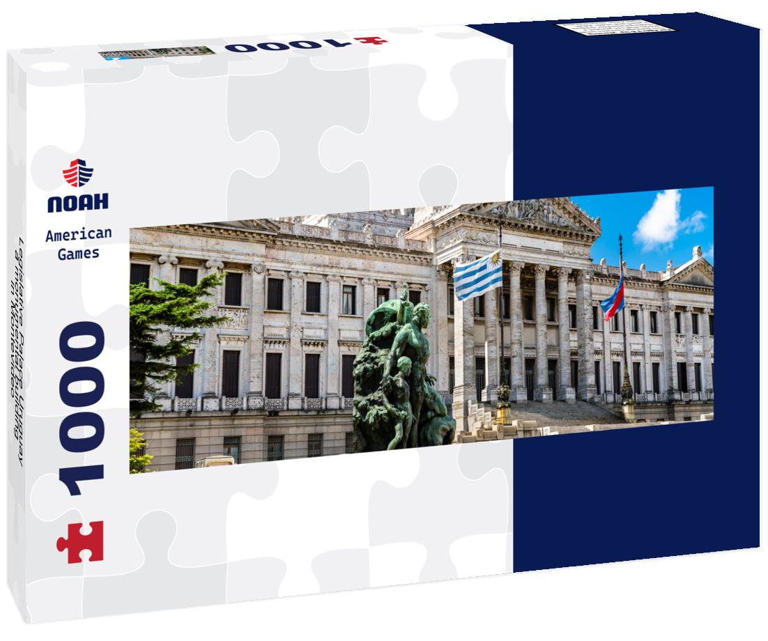 Noah Jigsaw Puzzle Legislative Palace Uruguay, a monumental building in Montevideo panorama 1000 pieces