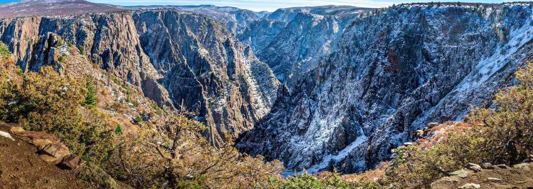 Noah Jigsaw Puzzle Black Canyon of the Gunnison National Park, Tomichi Point in winter panorama 1000 pieces