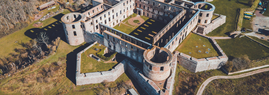Noah Jigsaw Puzzle Borgholm Castle (Slott) as seen in Öland, Sweden panorama 1000 pieces