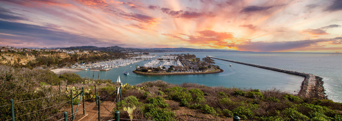 Noah Jigsaw Puzzle Dana Point Harbor from the hiking path above in Southern California, USA on a sunny day panorama 1000 pieces