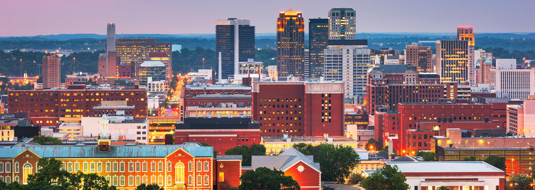 Noah Jigsaw Puzzle Birmingham, Alabama, USA city skyline downtown at sunset panorama 1000 pieces