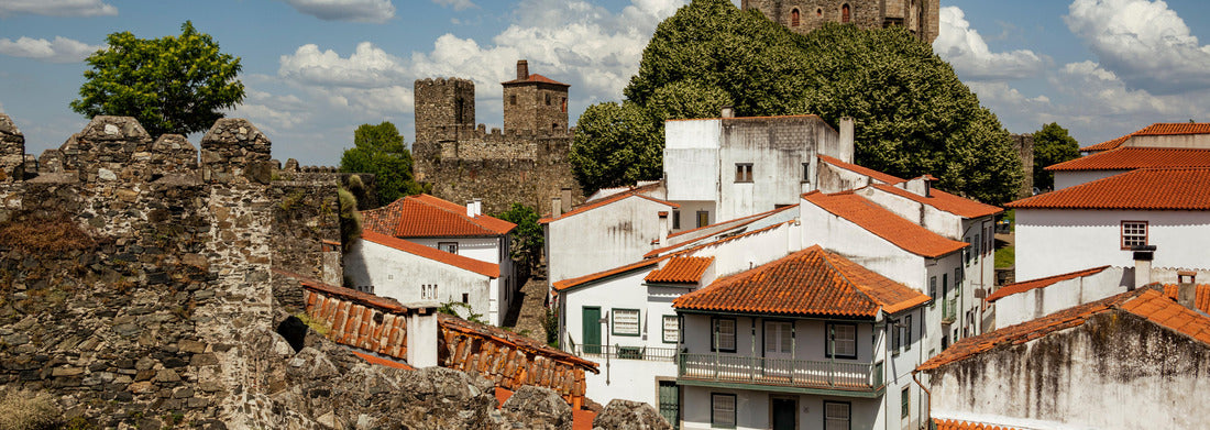 Noah Jigsaw Puzzle View of the tower of the castle “Castelo de Bragança”, surrounded by white houses with red roofs, district of Bragança, Montesinho, Portugal panorama 1000 pieces