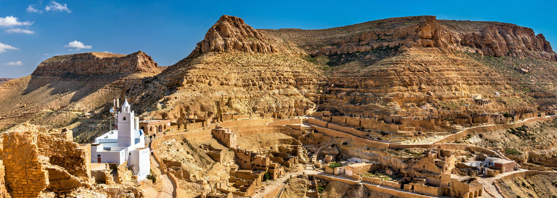 Noah Jigsaw Puzzle Panorama of Chenini, a fortified Berber village in the province of Tataouine, southern Tunisia panorama 1000 pieces