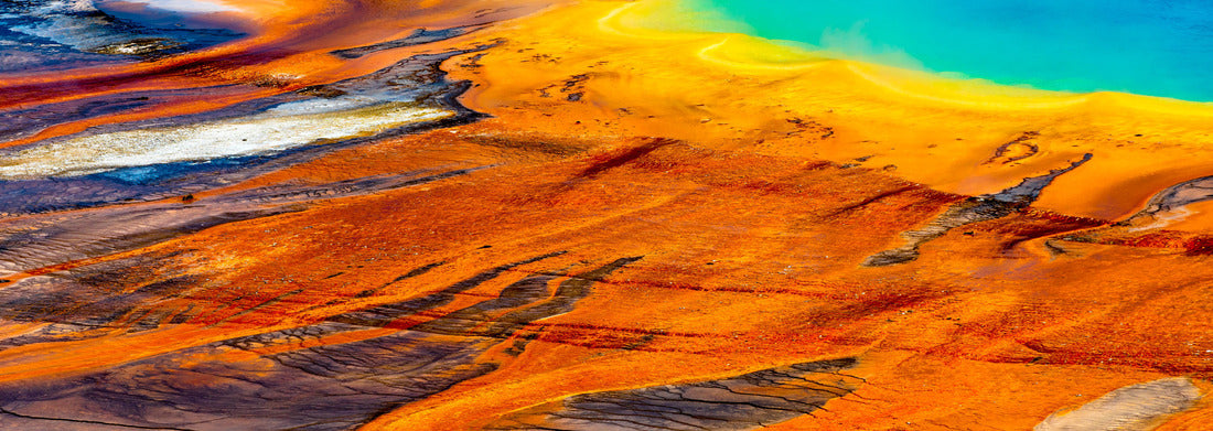 Noah Jigsaw Puzzle Grand Prismatic Spring closeup at Yellowstone National Park panorama 1000 pieces