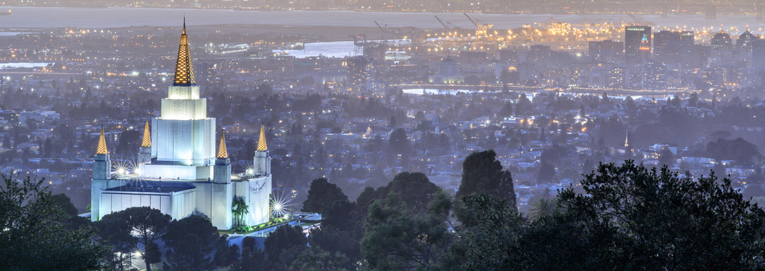 Noah Jigsaw Puzzle Oakland Temple and City from Oakland Hills. Oakland, Alameda County, California, USA panorama 1000 pieces