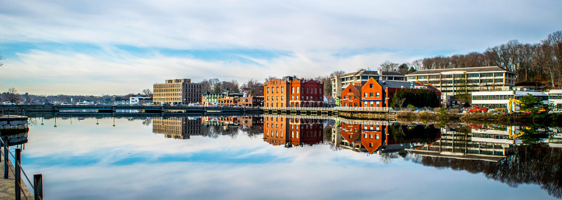 Noah Jigsaw Puzzle Westport CT Downtown Bridge panorama 1000 pieces