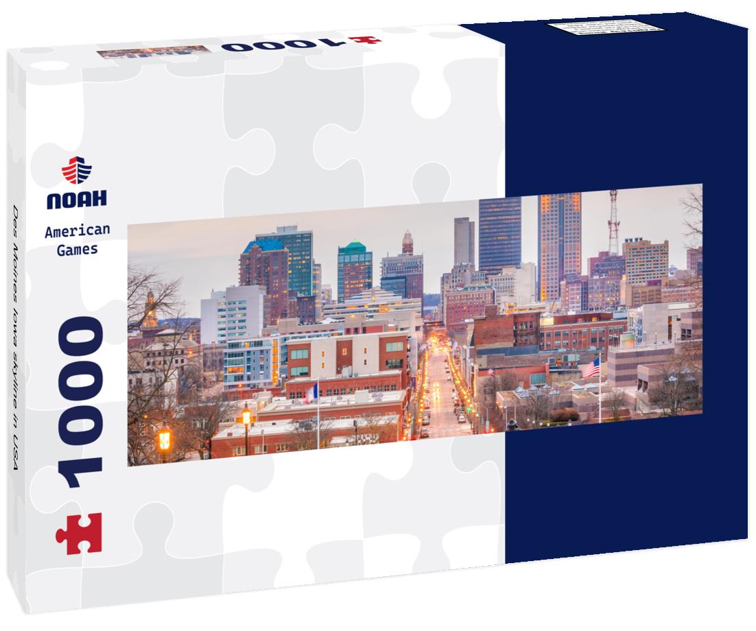 Noah Jigsaw Puzzle Des Moines Iowa skyline in USA panorama 1000 pieces