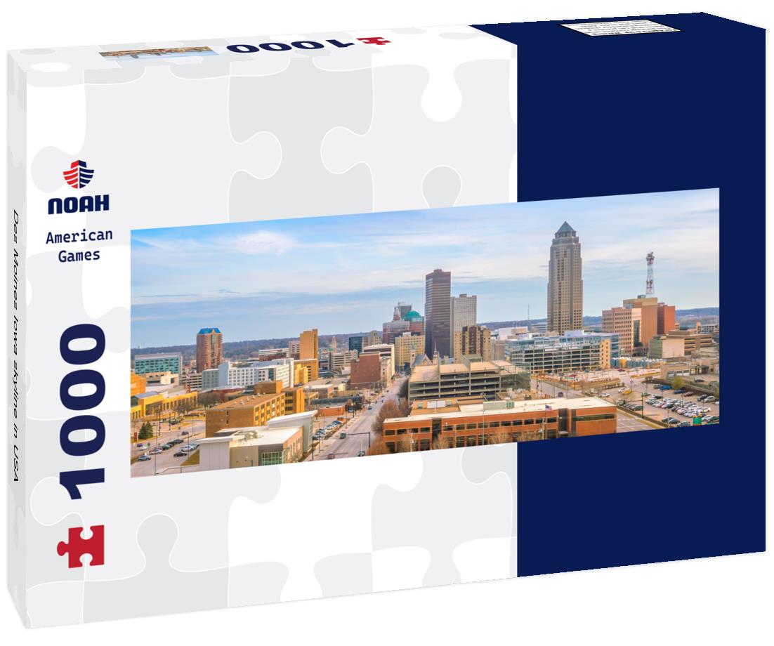 Noah Jigsaw Puzzle Des Moines Iowa skyline in USA panorama 1000 pieces