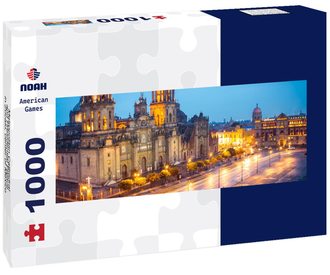 Noah Jigsaw Puzzle Metropolitan Cathedral and Presidential Palace in Zocalo, center of Mexico City, Mexico panorama 1000 pieces