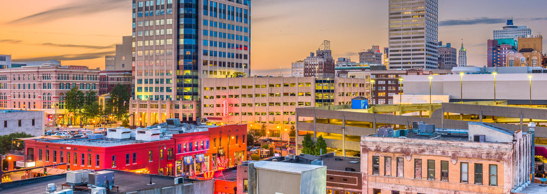 Noah Jigsaw Puzzle Memphis, Tennessee, USA city skyline over Beale Street at dusk panorama 1000 pieces