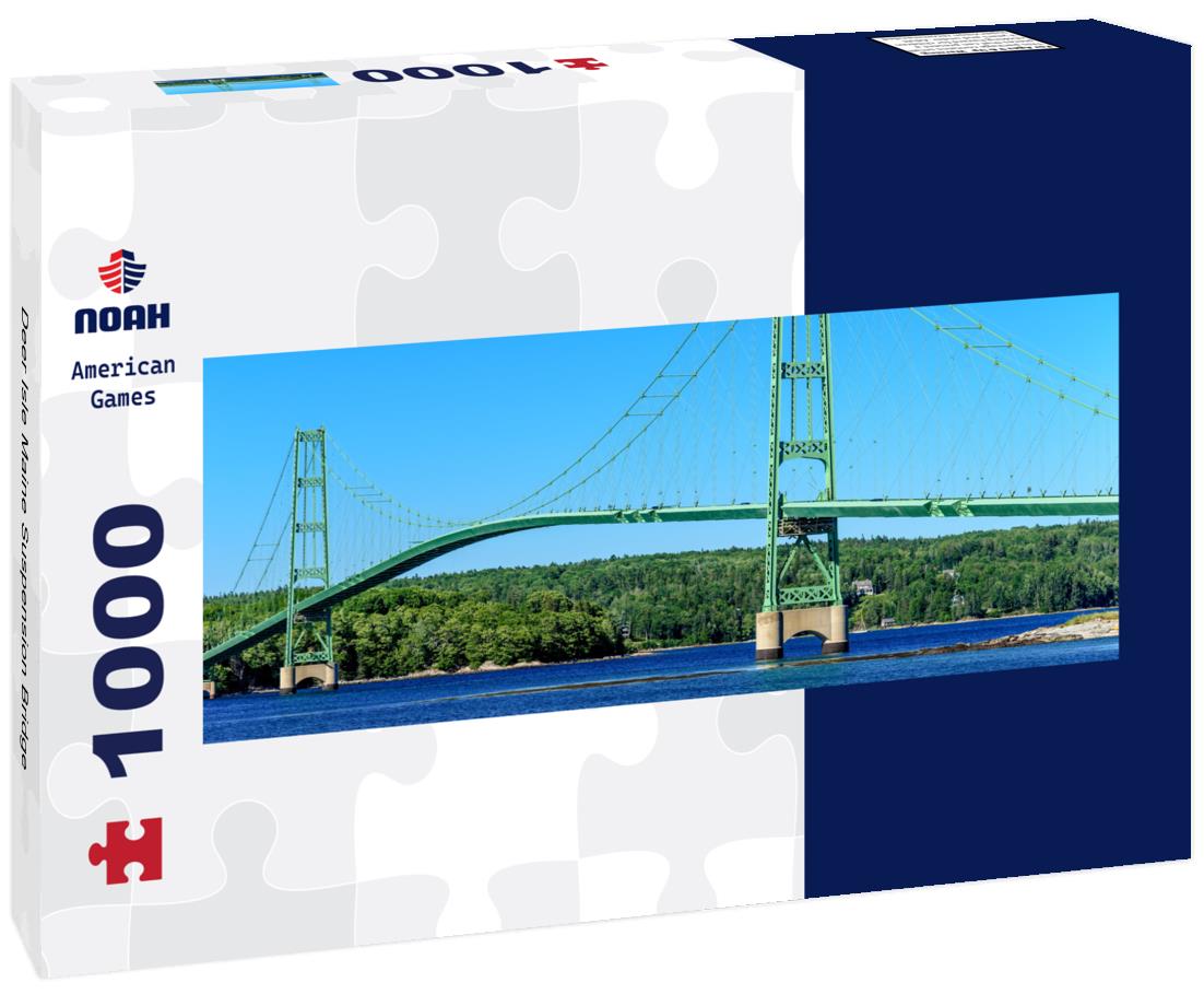 Noah Jigsaw Puzzle Deer Isle Maine Suspension Bridge panorama 1000 pieces