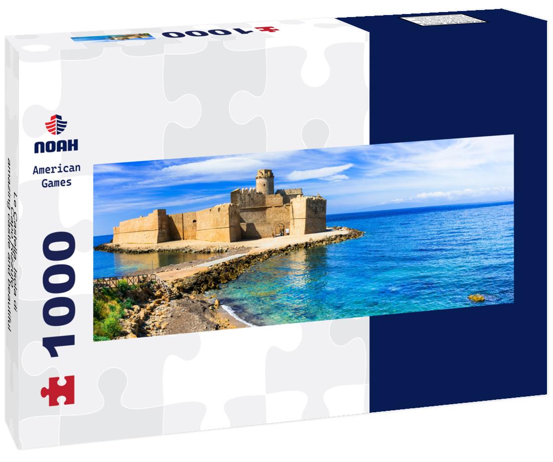 Noah Jigsaw Puzzle Le Castella. Isola di Capo Rizzuto - amazing castle and beautiful sea. Calabria, Italy panorama 1000 pieces