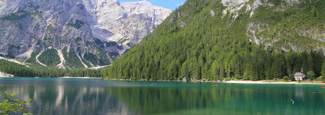Noah Jigsaw Puzzle Panoramic view on lake Braies, Italy panorama 1000 pieces