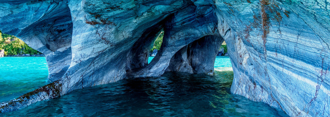 Noah Jigsaw Puzzle Marmor Chapel, Santuario de la Naturaleza Capillas de Marmol, General Carrera Lake, Puerto Rio Tranquilo, Aysen Region, Patagonia, Chile panorama 1000 pieces