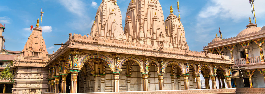 Noah Jigsaw Puzzle Kalupur Swaminarayan Mandir, a Hindu temple in the old city of Ahmedabad - Gujarat State of India panorama 1000 pieces