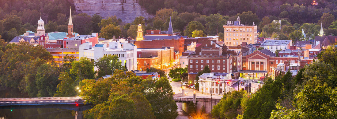 Noah Jigsaw Puzzle Frankfort, Kentucky, USA city skyline on the Kentucky River at dusk panorama 1000 pieces
