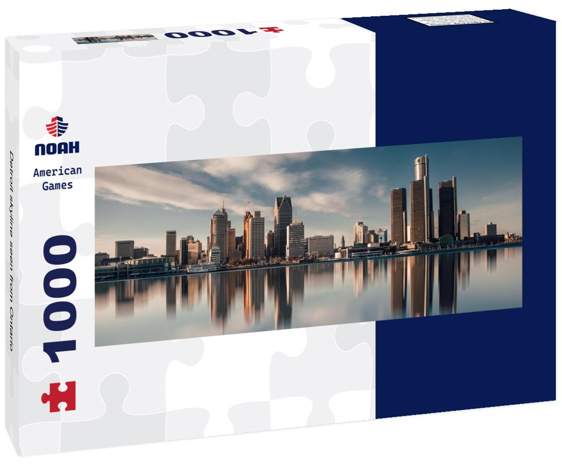 Noah Jigsaw Puzzle Detroit skyline seen from Ontario panorama 1000 pieces