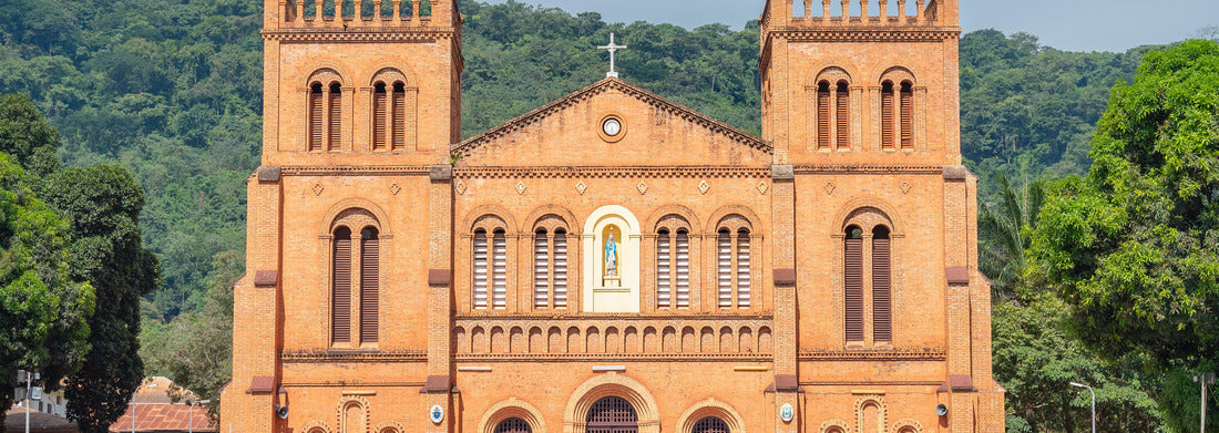 Noah Jigsaw Puzzle Cathedral Bangui Notre Dame, famous church in Central African Republic panorama 1000 pieces
