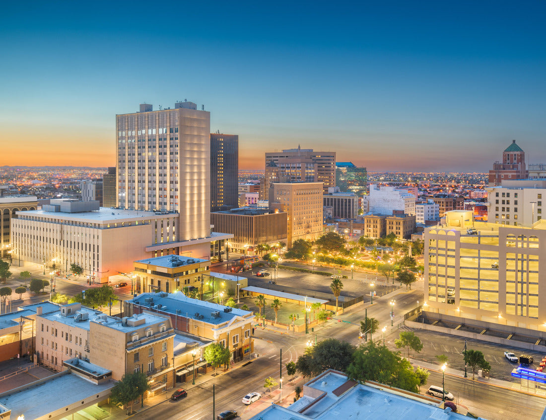 Noah Jigsaw Puzzle El Paso, Texas, USA downtown city skyline at twilight 1000 pieces