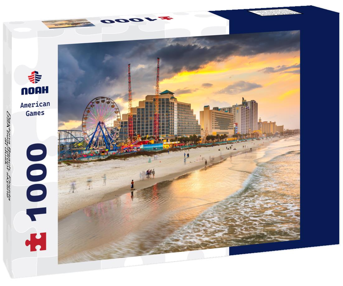 Noah Jigsaw Puzzle Daytona Beach, Florida, USA beachfront skyline at dusk 1000 pieces