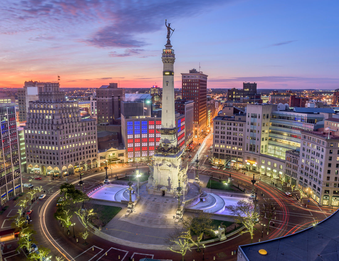Noah Jigsaw Puzzle Indianapolis, Indiana, USA skyline over Monument Circle 1000 pieces