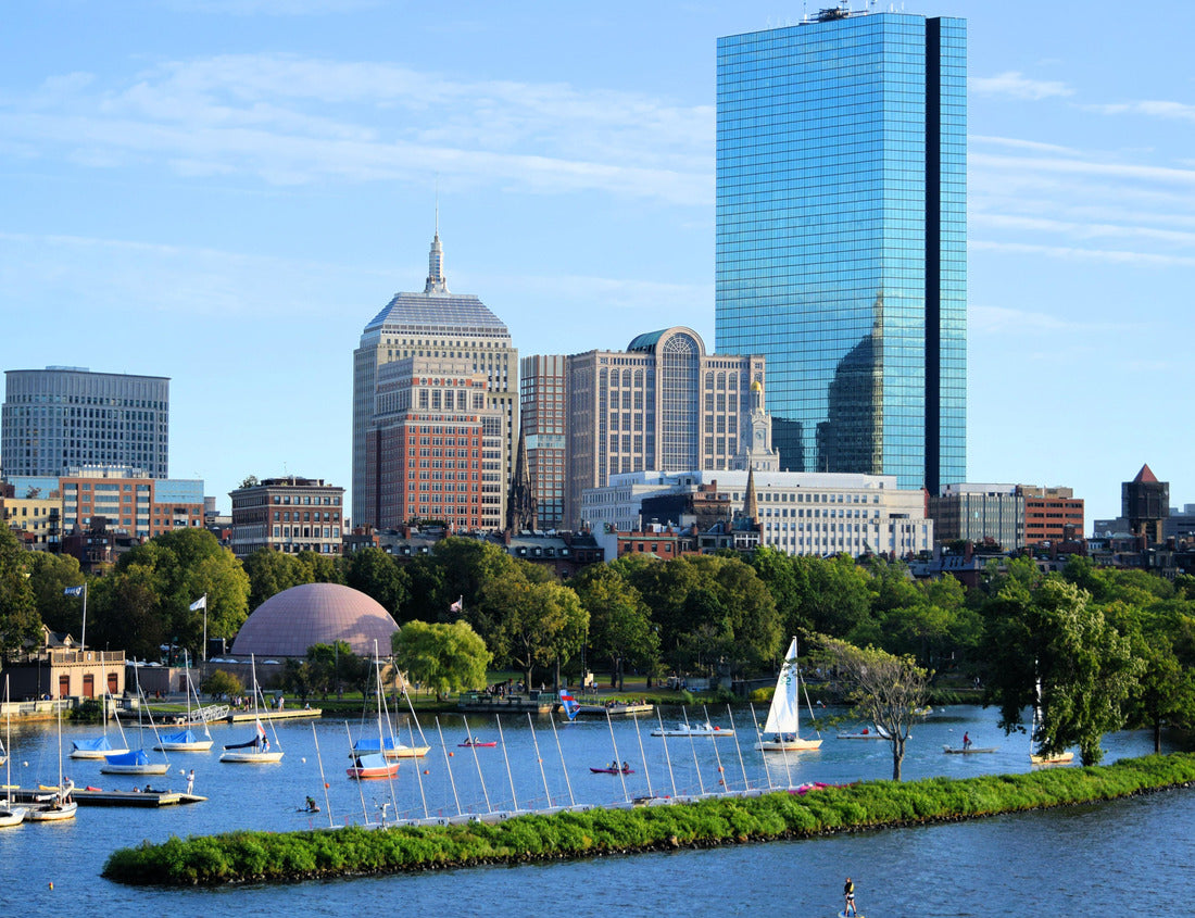 Noah Jigsaw Puzzle Back Bay skyline and Charles River Boston Massachusetts 1000 pieces