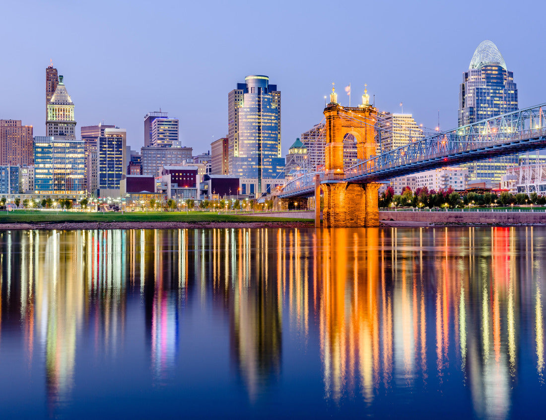 Noah Jigsaw Puzzle Cincinnati, Ohio, USA downtown skyline on the Ohio River 1000 pieces