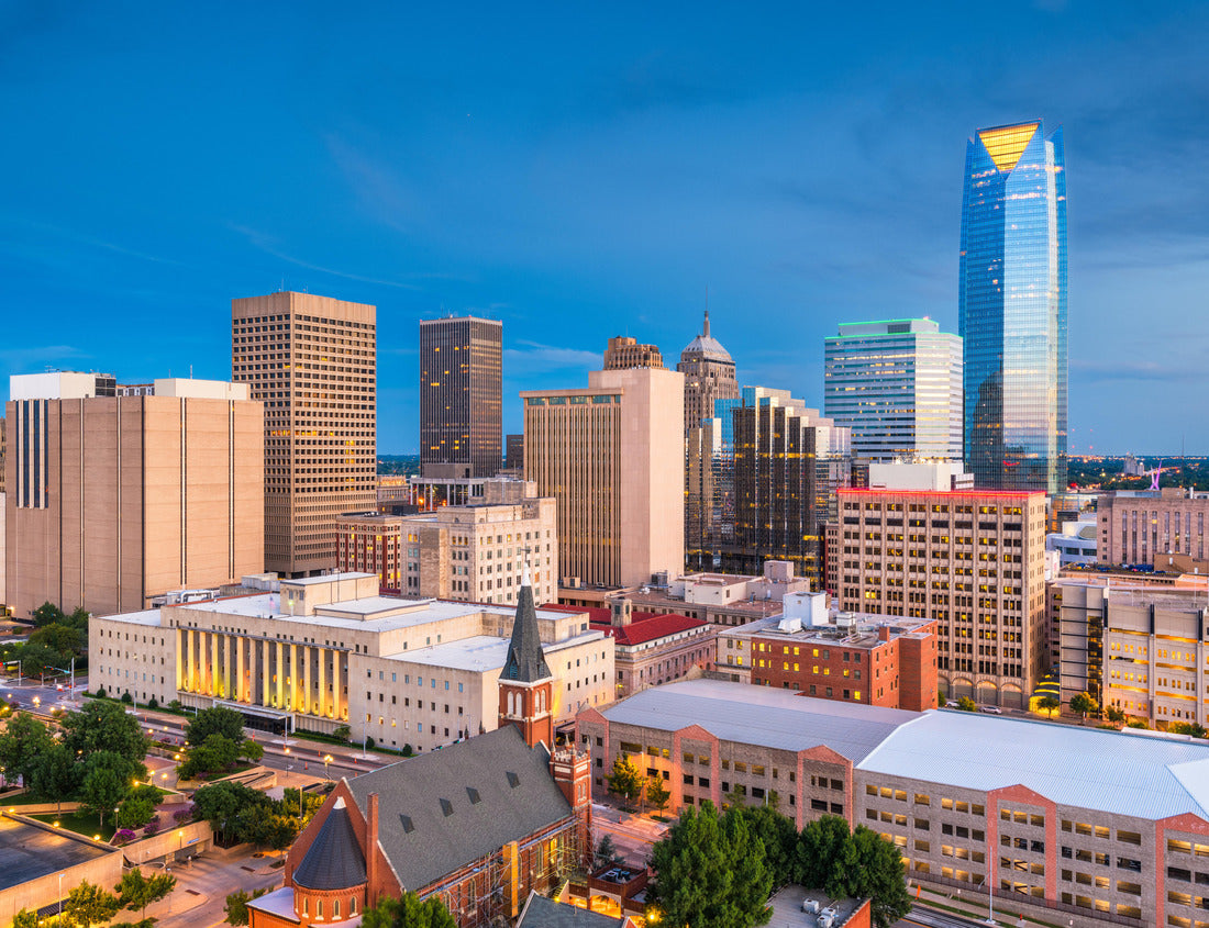 Noah Jigsaw Puzzle Oklahoma City, Oklahoma, USA downtown skyline at twilight 1000 pieces