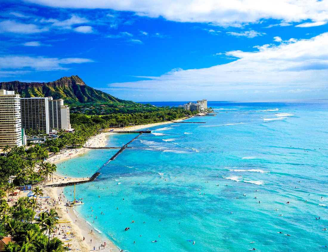 Noah Jigsaw Puzzle Waikiki Beach and Diamond Head, Honolulu, Oahu Island, Hawaii 1000 pieces