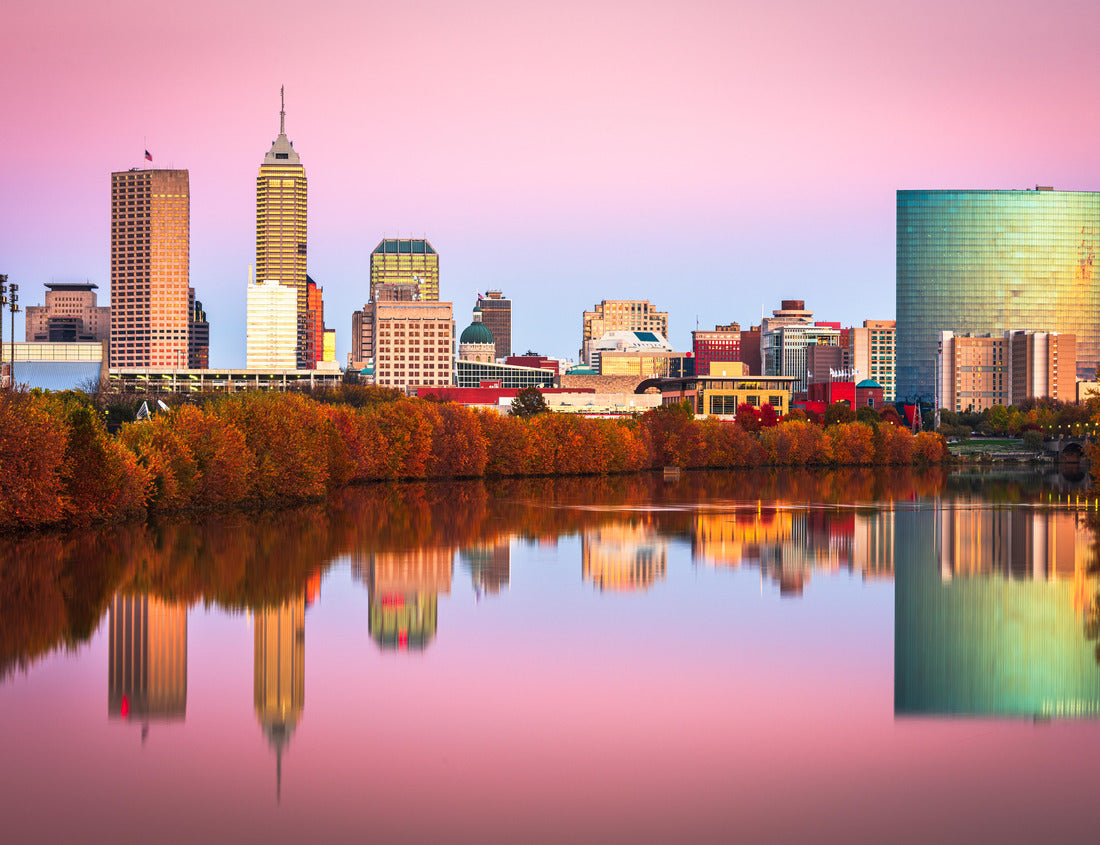 Noah Jigsaw Puzzle Indianapolis, Indiana, USA skyline on the White River at dusk 1000 pieces