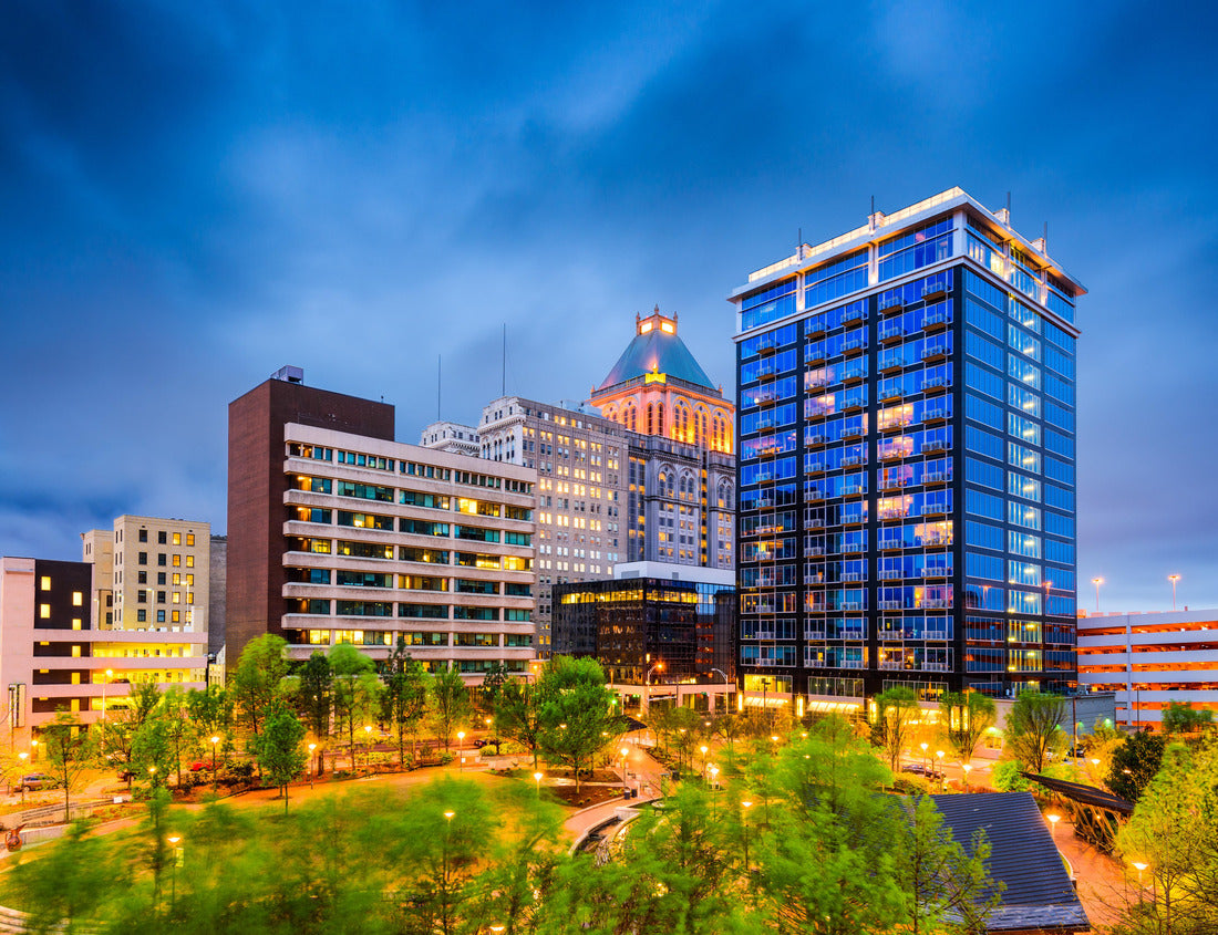 Noah Jigsaw Puzzle Greensboro, North Carolina, USA downtown city park and skyline 1000 pieces