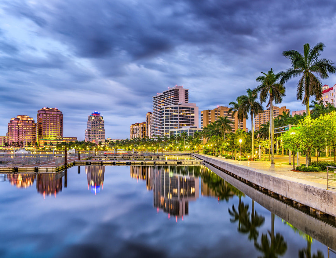 Noah Jigsaw Puzzle West Palm Beach, Florida, USA Downtown skyline on the waterway 1000 pieces