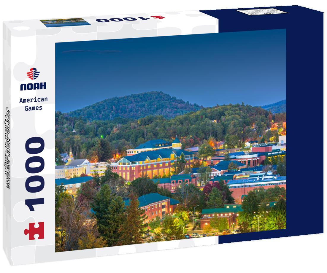 Noah Jigsaw Puzzle Boone, North Carolina, USA campus and town skyline at twilight 1000 pieces