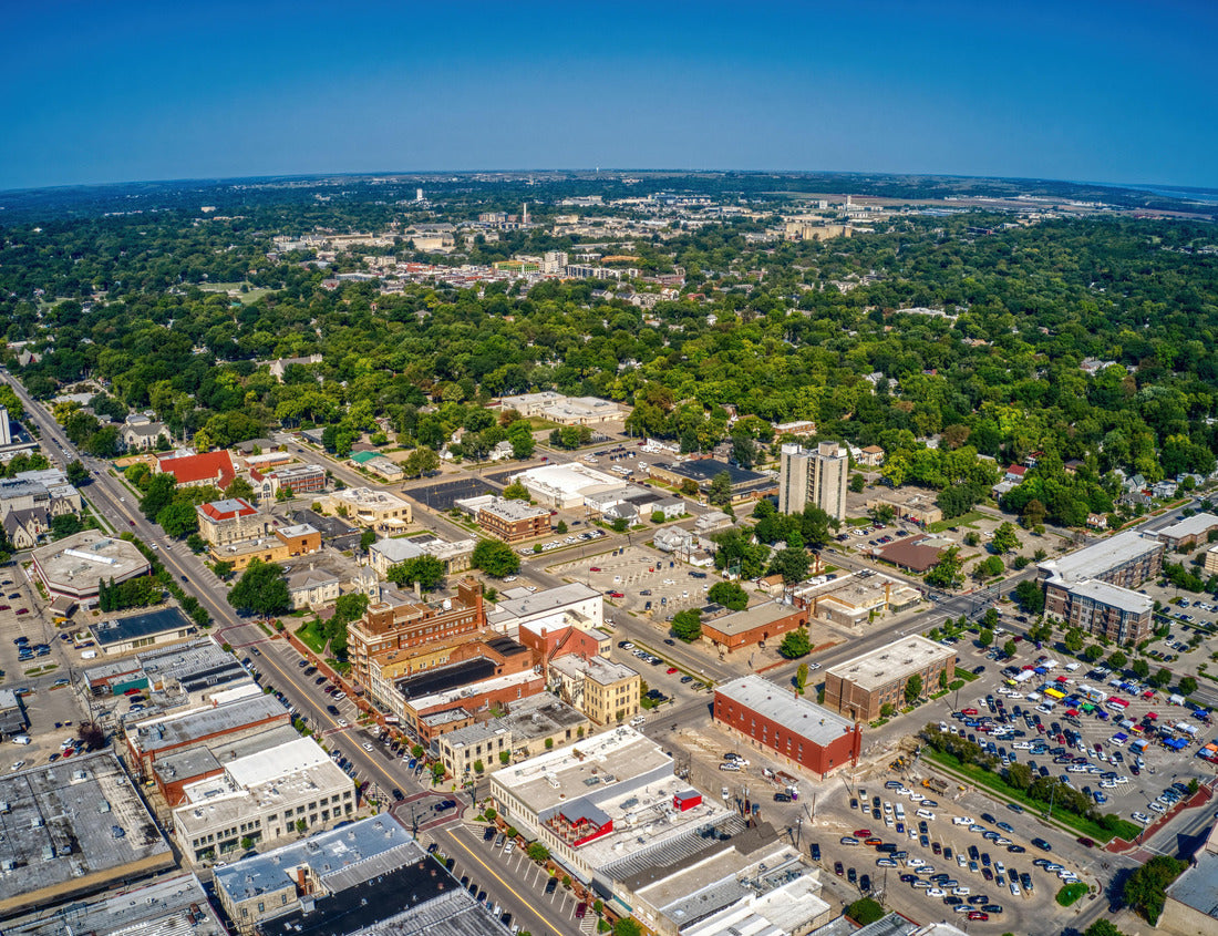 Noah Jigsaw Puzzle Aerial View of the College Town of Manhattan, Kansas in Summer 1000 pieces