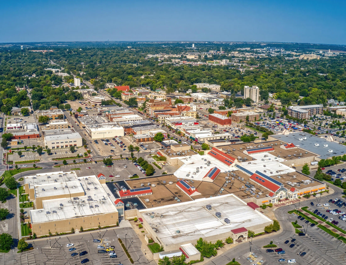 Noah Jigsaw Puzzle Aerial View of the College Town of Manhattan, Kansas in Summer 1000 pieces