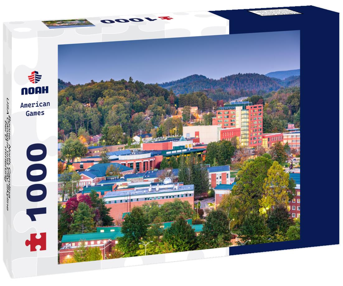 Noah Jigsaw Puzzle Boone, North Carolina, USA Campus und City Skyline bei Dämmerung 1000 pieces