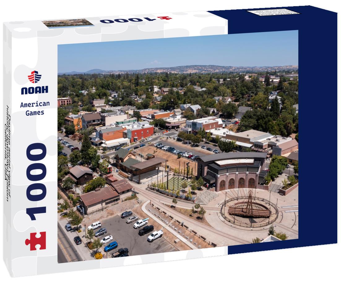 Noah Jigsaw Puzzle Daytime aerial view of historic downtown Folsom, California, USA 1000 pieces