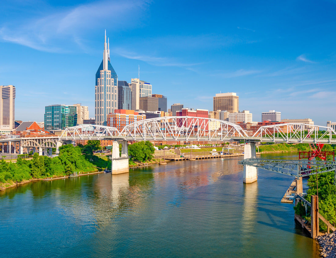 Noah Jigsaw Puzzle Nashville, Tennessee, USA downtown city skyline on the Cumberland River 1000 pieces
