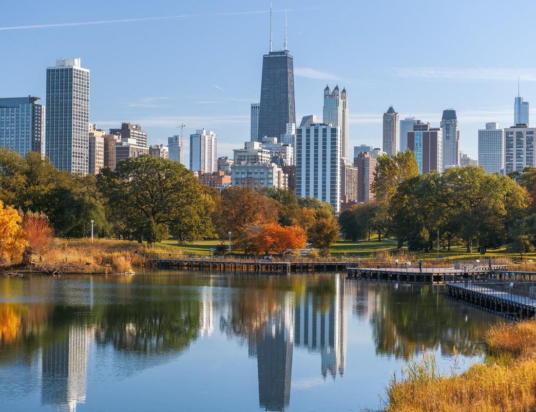 Noah Jigsaw Puzzle Chicago, Illinois, USA with Lincoln Park and the city skyline in early fall 1000 pieces
