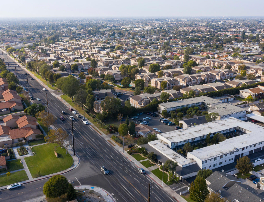 Noah Jigsaw Puzzle Daytime aerial view of the dense urban core of downtown Stanton, California, USA 1000 pieces