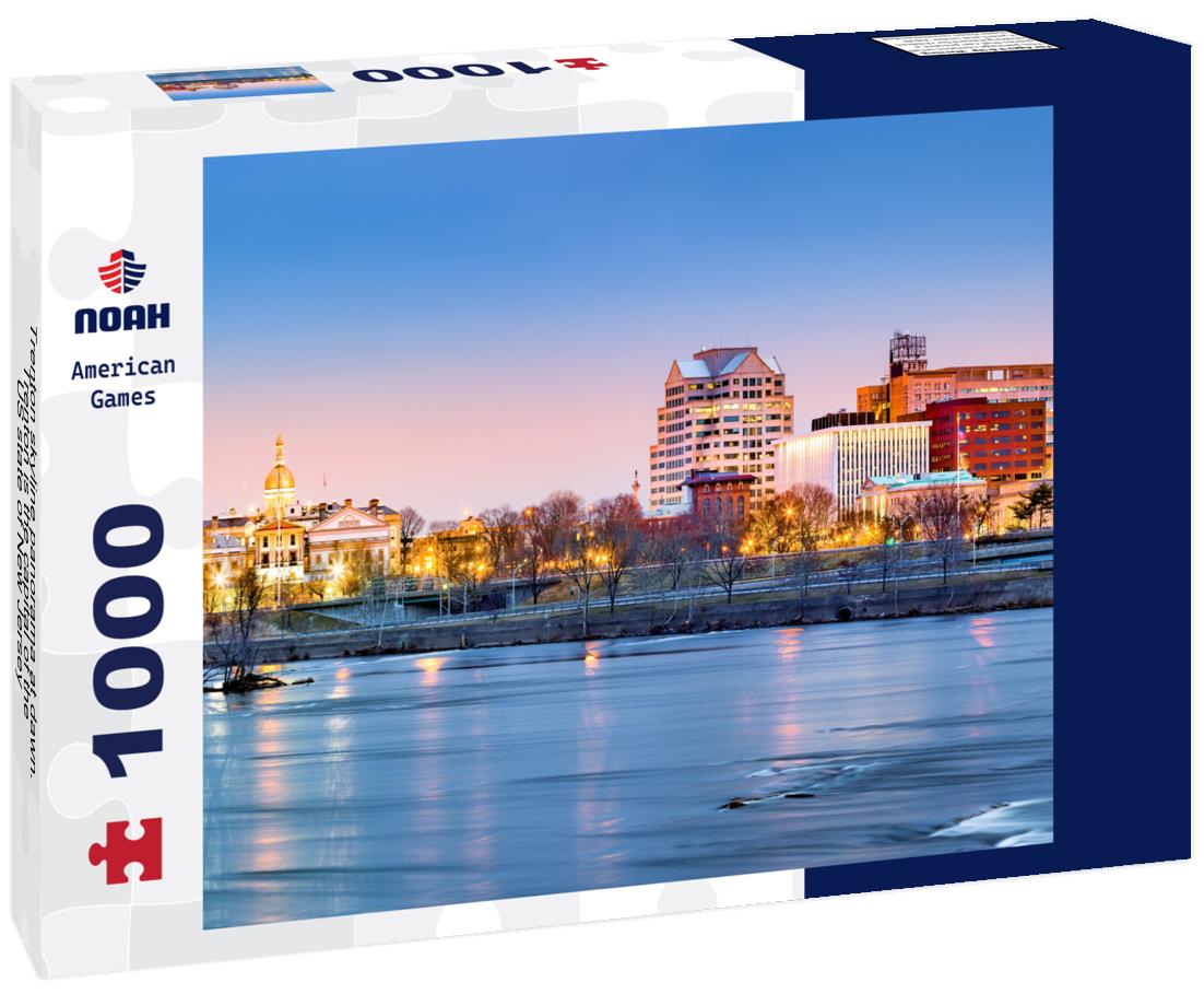 Noah Jigsaw Puzzle Trenton skyline panorama at dawn. Trenton is the capital of the US state of New Jersey 1000 pieces