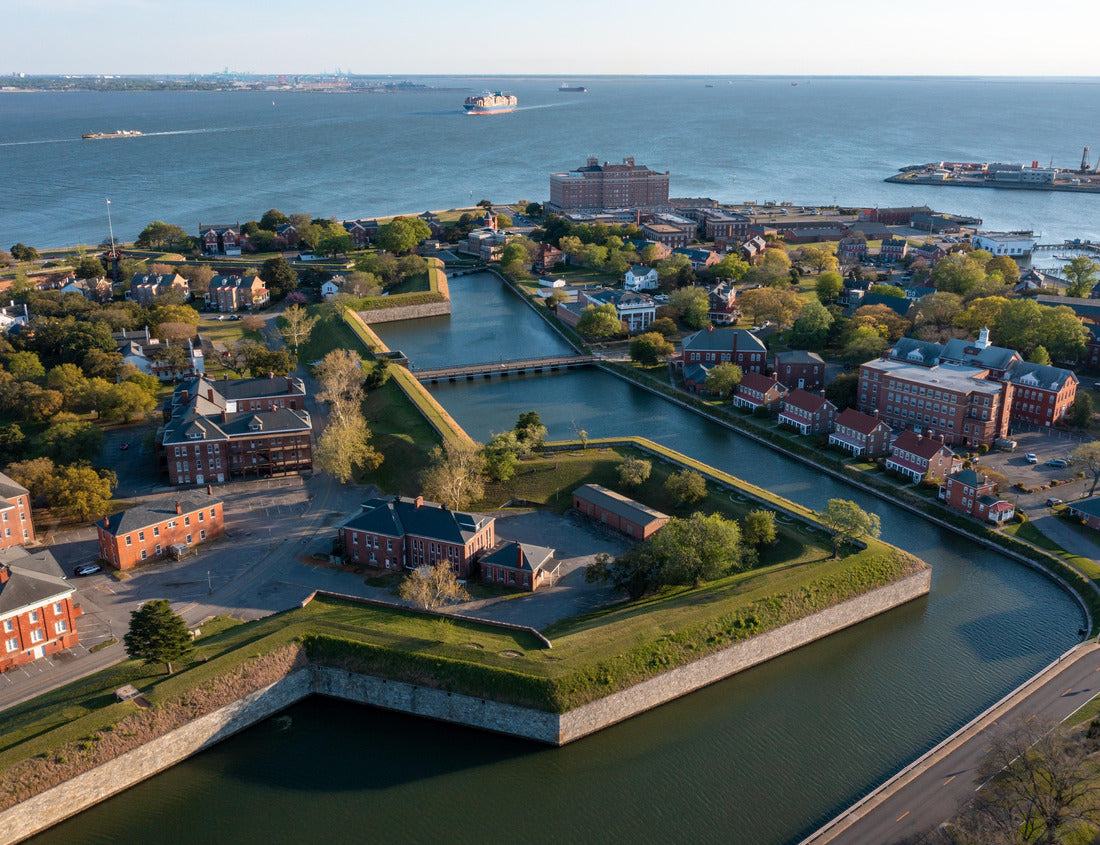 Noah Jigsaw Puzzle Aerial View of the Fort Monroe National Historic Site looking out toward the James River 1000 pieces