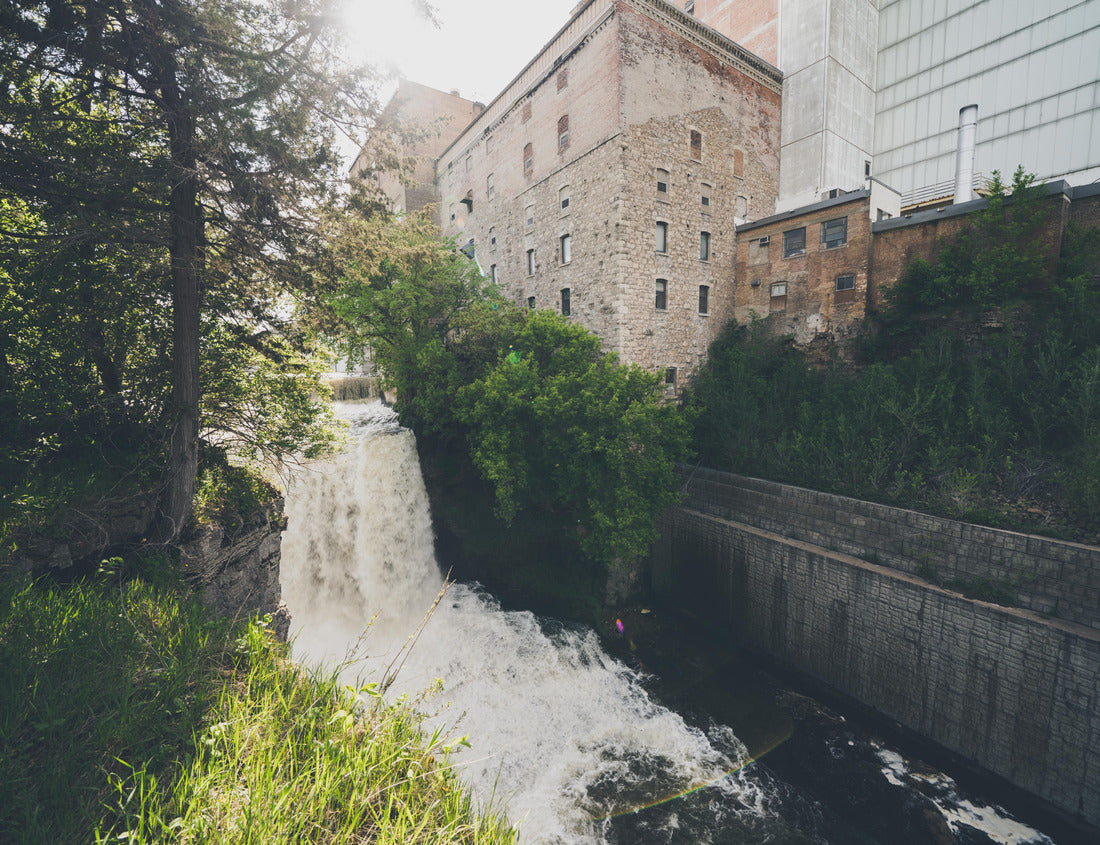Noah Jigsaw Puzzle Vermillion Falls Park, an urban waterfall next to an old factory located in Hastings, Minnesota 1000 pieces