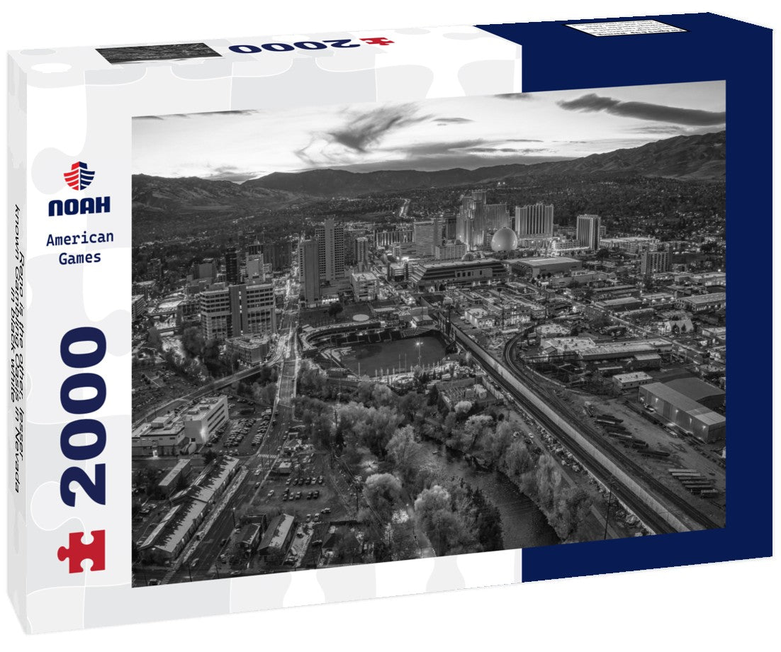 Reno is the other, lesser known Gambling Oasis in Nevada 2000pc PuzzleBlack and White