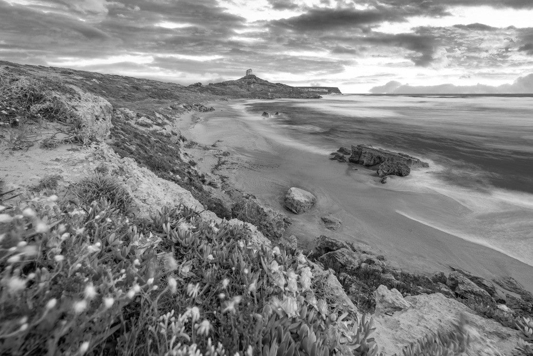 Beautiful spring landscape. Colorful morning scene of Sardinia, Italy, Europe. Fantastic sunrise on the Capo San Marco lighthouse on the Del Sinis peninsula 2000pc PuzzleBlack and White