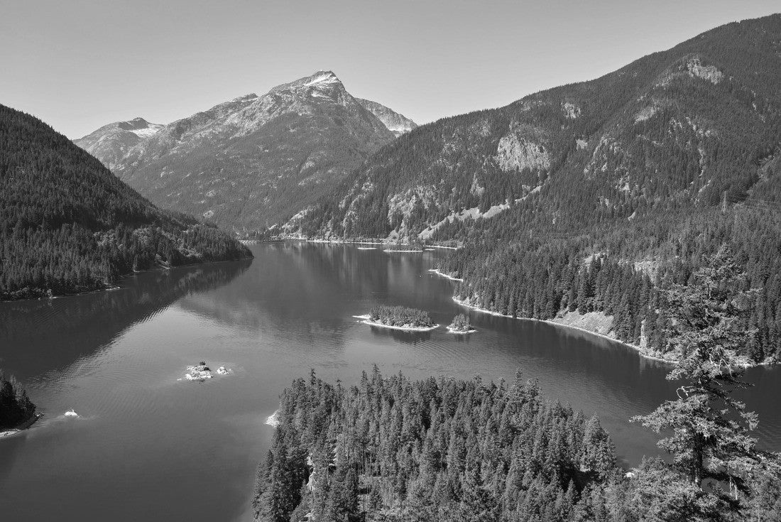 Noah Jigsaw Puzzle Diablo Lake North Cascades. Diablo Lake in North Cascades National Park, Washington State, USA in black white 2000 pieces