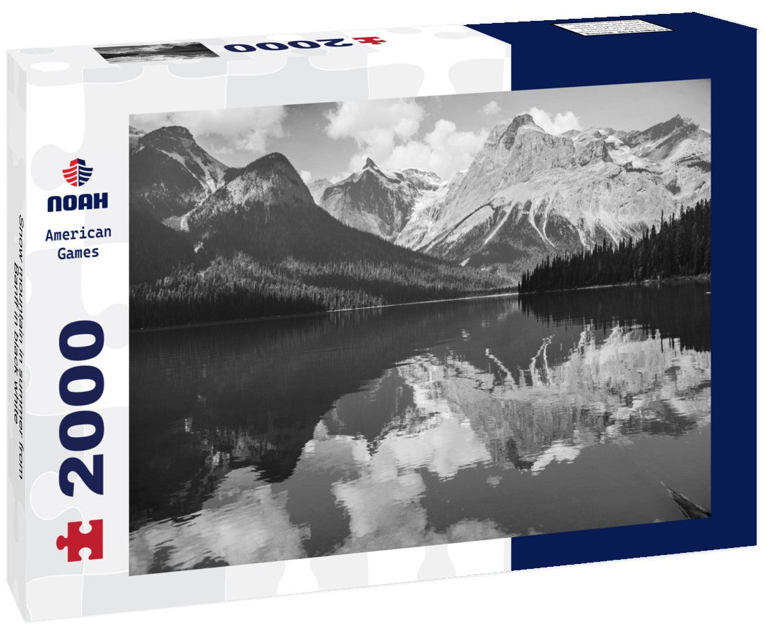 Snow mountain in summer from Banff 2000pc PuzzleBlack and White