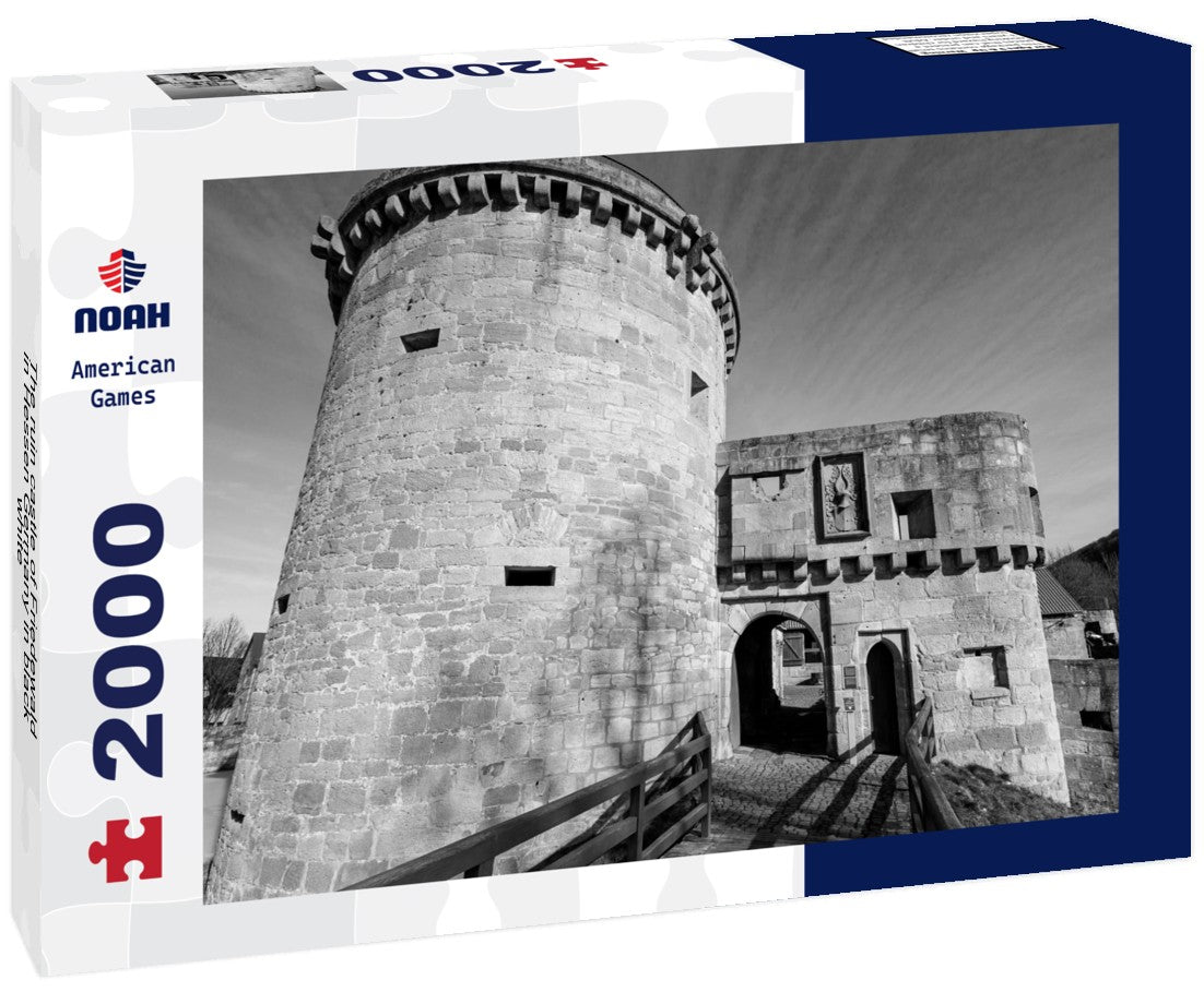 The ruin castle of Friedewald in Hessen Germany 2000pc PuzzleBlack and White
